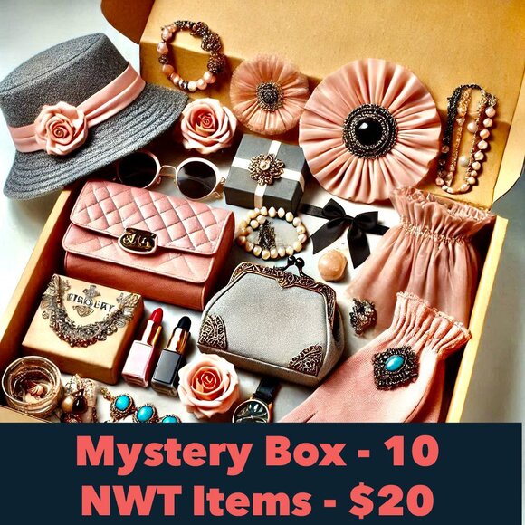 MYSTERY BOX - GRAB BAG -10 ITEMS NWT - POSH Reseller Special - Picture 1 of 2